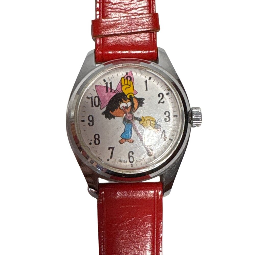 Lemon Drop Watch Swiss Red Band Unique Retro Unisex Collectible Candy Advertisem